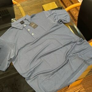 BNWT DUNNING GREY/BLUE POLO